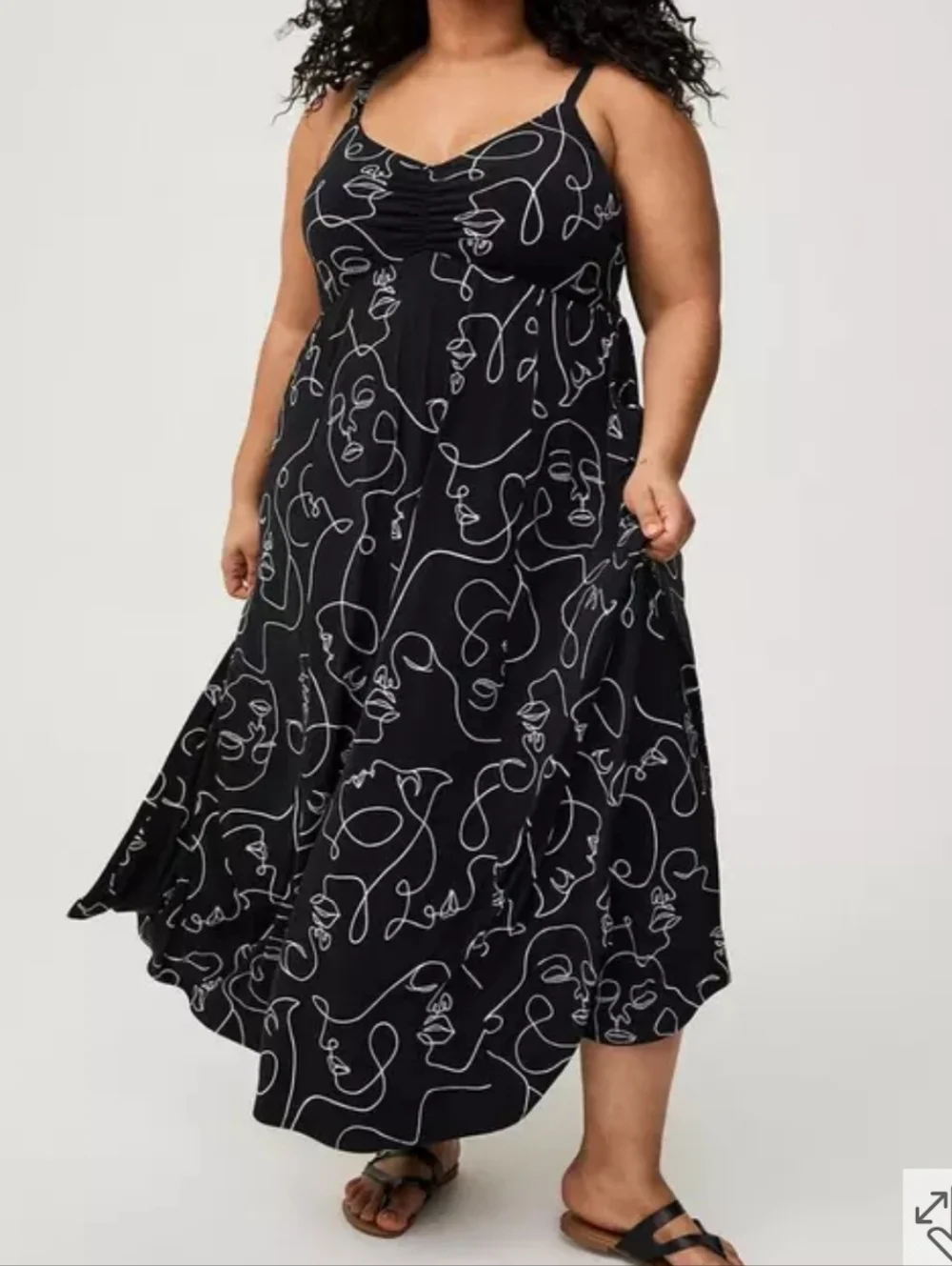 Torrid Cinch Front Maxi Dress - Picture 1 of 7